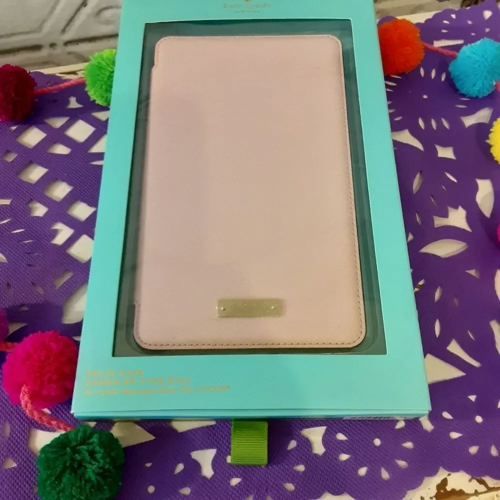Kate Spade Ballet Pink NY Folio Case/Samsung Galaxy Tab A Noor NEW